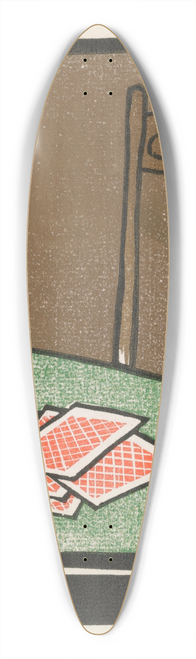 Frank Holme - Poker Rubaiyat 39.3 inch art pintail longboard deck