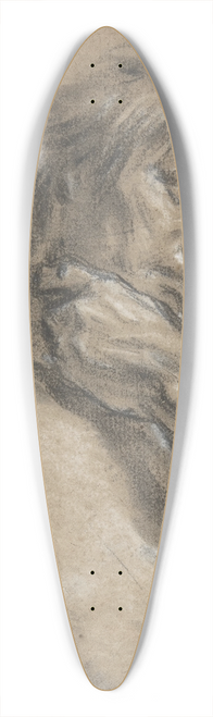 Franois Boucher - Half-Length Study of a Man 39.3 inch art pintail longboard deck