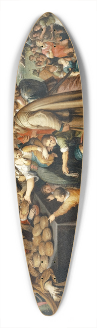 Frans Francken the Younger - The Seven Works Of Mercy 39.3 inch art pintail longboard deck
