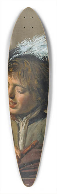 Frans Hals - Singing Boy with Flute 39.3 inch art pintail longboard deck