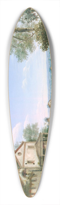 Frans Post - View Of The Jesuit Church At Olinda, Brazil 39.3 inch art pintail longboard deck