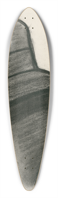 Frans Smissaert - Kop van een snurkende man, Brayda 39.3 inch art pintail longboard deck