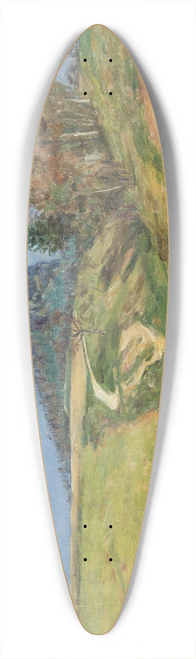 Frantiek Kavn - Spring beneath Trosky 39.3 inch art pintail longboard deck