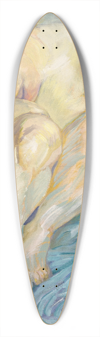 Franz Marc - Study Female Nude 39.3 inch art pintail longboard deck