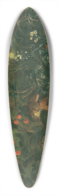 Franz Michael Siegmund von Purgau the elder - Rasenstck mit Erdbeeren und Grille 39.3 inch art pintail longboard deck