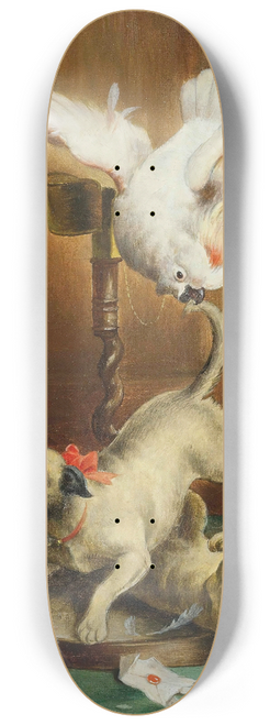 Carl Reichert - Pug pandemonium 8.25 inch art skate deck