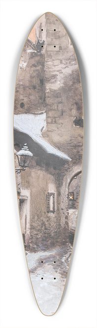 Franz Poledne - Kremser Tor in Drnstein im Winter 39.3 inch art pintail longboard deck