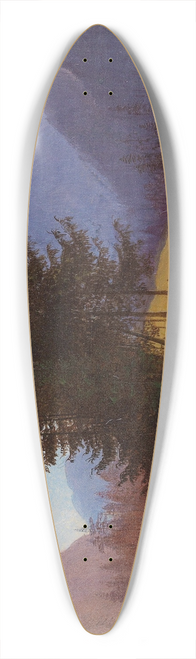 Franz Steinfeld - Landscape with Group of Trees and Woodcutters 39.3 inch art pintail longboard deck