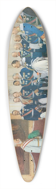 Franz von Matsch - Die deutschen Bundesfrsten huldigen Kaiser Franz Joseph 39.3 inch art pintail longboard deck
