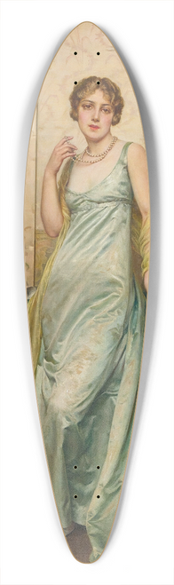 Frdric Soulacroix - A Pause In The Music 39.3 inch art pintail longboard deck