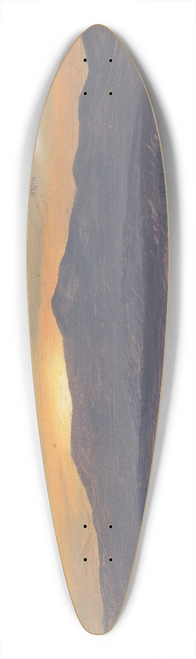 Frederic Edwin Church - Sunset Across the Hudson Valley, Winter 39.3 inch art pintail longboard deck