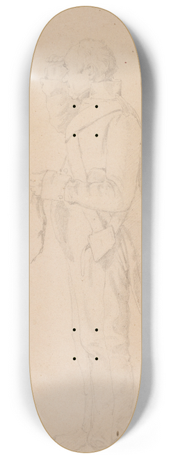 Carl Spitzweg - In die Ferne schauender Soldat 8.25 inch art skate deck