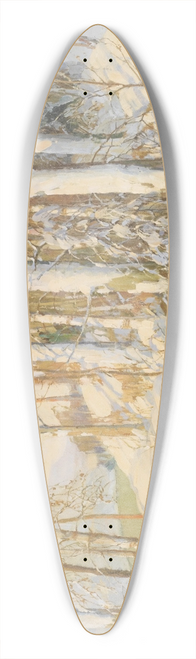 Frederick John Mulhaupt - Winter Calm 39.3 inch art pintail longboard deck