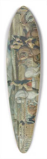 Frederick Kemmelmeyer - Washington Reviewing the Western Army at Fort Cumberland, Maryland 39.3 inch art pintail longboard deck
