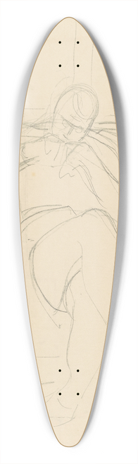 Frederick Porter - Sketchbook of Fred J Porter 39.3 inch art pintail longboard deck