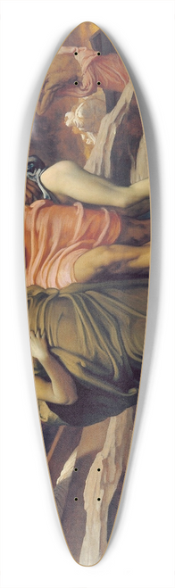 Frederic Leighton - And the Sea Gave Up the Dead Which Were in It 39.3 inch art pintail longboard deck