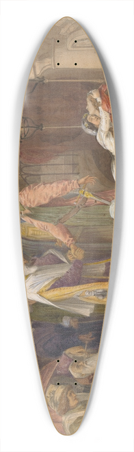 Frederic Leighton - The Reconciliation of the Montagues and the Capulets 39.3 inch art pintail longboard deck