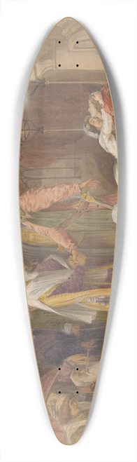 Frederic Leighton - The Reconciliation of the Montagues and the Capulets 39.3 inch art pintail longboard deck