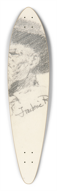 Frederic Remington - Head of aman 39.3 inch art pintail longboard deck