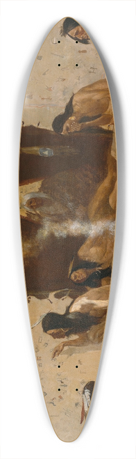 Frederic Remington - Historians of the Tribe 39.3 inch art pintail longboard deck