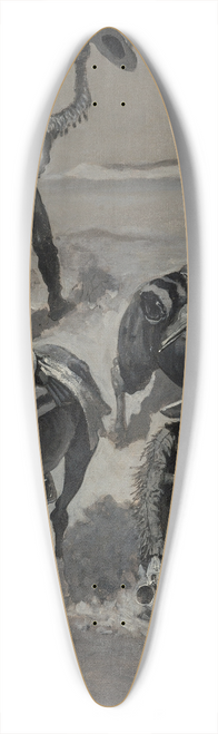 Frederic Remington - Water! 39.3 inch art pintail longboard deck
