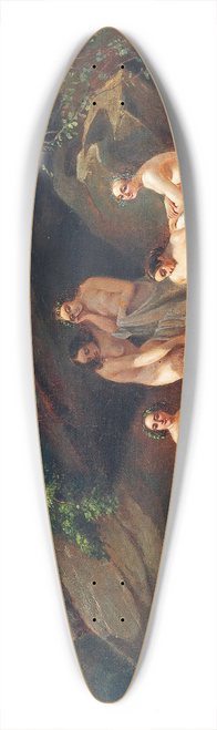 French School - Venus and her nymphs bathing indistinctly 39.3 inch art pintail longboard deck