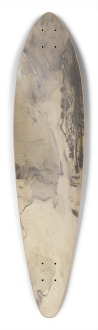 Friedrich August Matthias Gauermann - A Ferry on the Knigsee 39.3 inch art pintail longboard deck