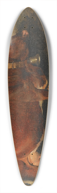 Friedrich August Matthias Gauermann - A Prize Cow 39.3 inch art pintail longboard deck