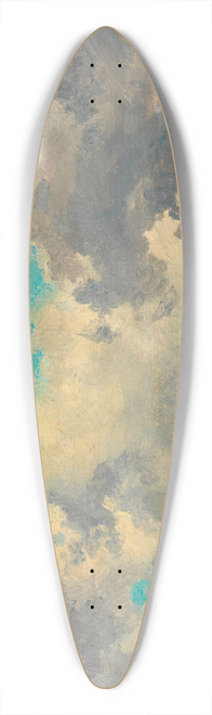 Friedrich August Matthias Gauermann - Wolkenstudie 39.3 inch art pintail longboard deck