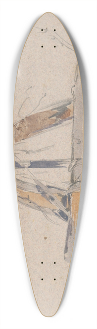 Friedrich Carl von Scheidlin - Study of Wooden Animal Trap 39.3 inch art pintail longboard deck
