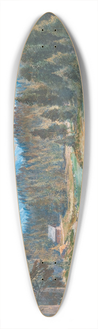 Friedrich Frank - A motif from the Salzburg country side 39.3 inch art pintail longboard deck