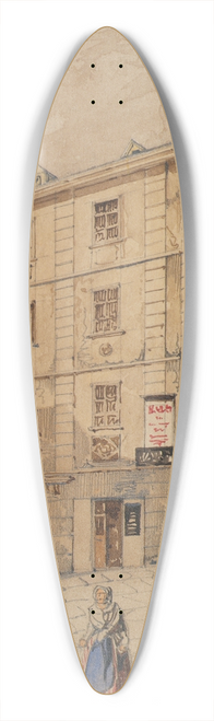 Friedrich Leibold - Der Weg zur Fischerstiege beziehungsweise zur Salzgries-Kaserne in Wien 39.3 inch art pintail longboard deck