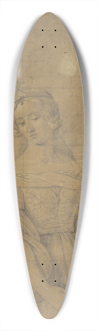 Friedrich Wilhelm Schadow - The Daughter of Herodias 39.3 inch art pintail longboard deck