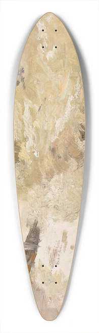 Frits Thaulow - From the Beach at Dieppe 39.3 inch art pintail longboard deck