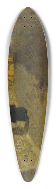 Frits Thaulow - Towards The Pont Lovignon (Pont Fleuri) In Quimperl 39.3 inch art pintail longboard deck