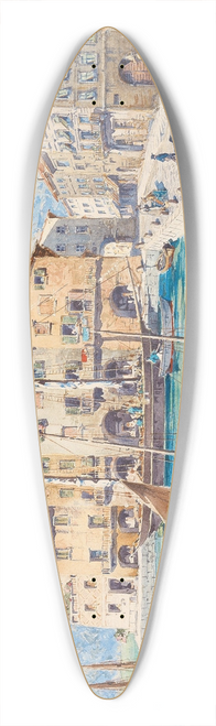 Fritz Lach - Malcesine near Gardasee 39.3 inch art pintail longboard deck