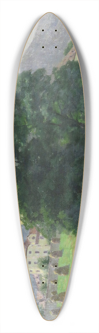 Fritz Wilhelm Rabending - Blick auf Stift Stams 39.3 inch art pintail longboard deck