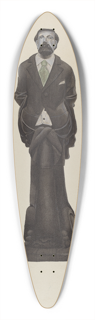 F.W. Powell - Figurehead  Brooks Walker 39.3 inch art pintail longboard deck