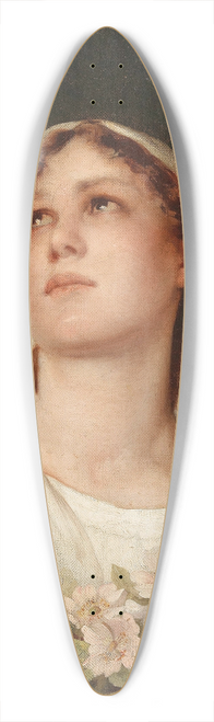 Gabriel von Max - Daydreaming 39.3 inch art pintail longboard deck