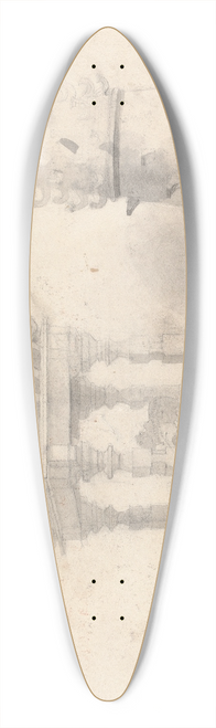 Gangaram Chintaman Tambat - Illumination Column 39.3 inch art pintail longboard deck