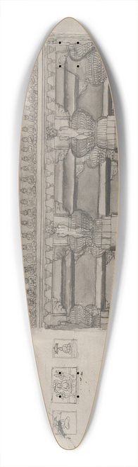Gangaram Chintaman Tambat - Jagannatha Sabha 39.3 inch art pintail longboard deck