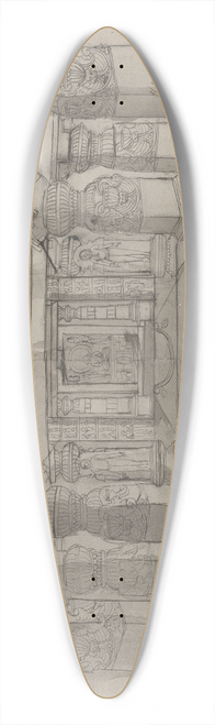 Gangaram Chintaman Tambat - Paraswa Rama Sabha 39.3 inch art pintail longboard deck
