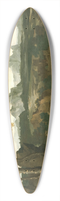 Gaspard Dughet - Landscape with a Herdsman and Goats 39.3 inch art pintail longboard deck
