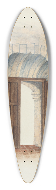 Geoffrey Holt and Harry Mann Waddell - Reconstruction of Interior 39.3 inch art pintail longboard deck