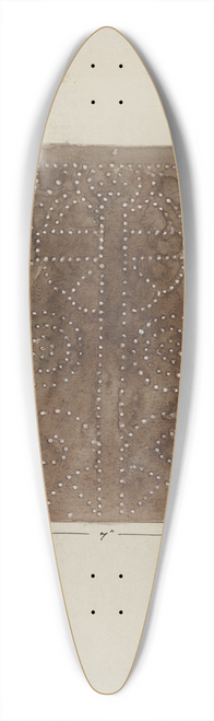 Geoffrey Holt - Pierced Metal Screen Inside Confessional 39.3 inch art pintail longboard deck