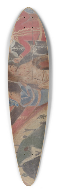 Geoffrey Holt - Station of the Cross No. 10  Jesus is Stripped of His Garments 39.3 inch art pintail longboard deck
