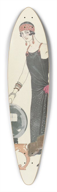 George Barbier - LEmpire du monde ; Robe du soir, de Worth 39.3 inch art pintail longboard deck