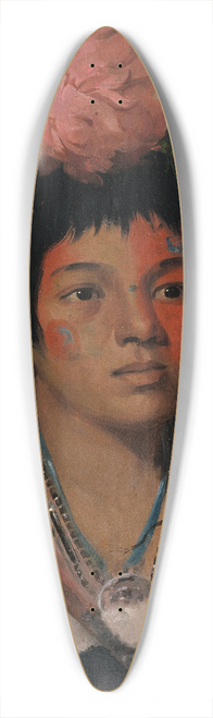 George Catlin - Tcha-Kuk-O-Ko-Mugh, Great Chief, a Boy 39.3 inch art pintail longboard deck