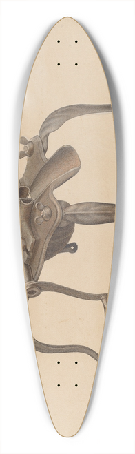 George C. Brown - Cherry Stoner 39.3 inch art pintail longboard deck