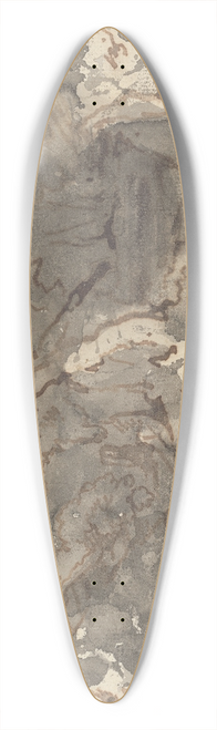 George Chinnery - Thatched Building in a Wood 39.3 inch art pintail longboard deck